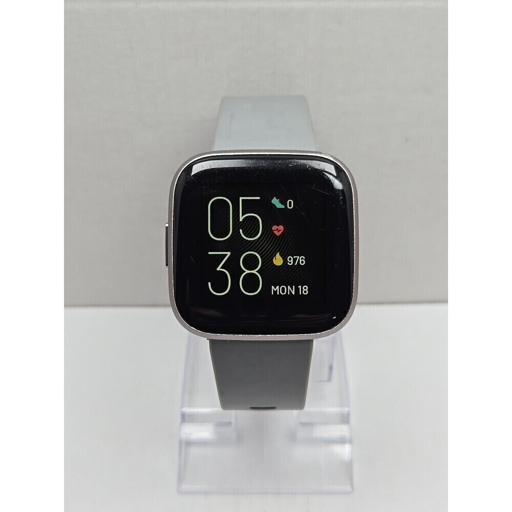 Fitbit Versa 2 Smartwatch Gray 40mm Alexa WR50M Always On Display W/ Charger